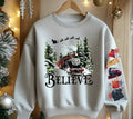 Believe Christmas Train Sweatshirt | Holiday Magic Crewneck | Cozy Winter Pullover
