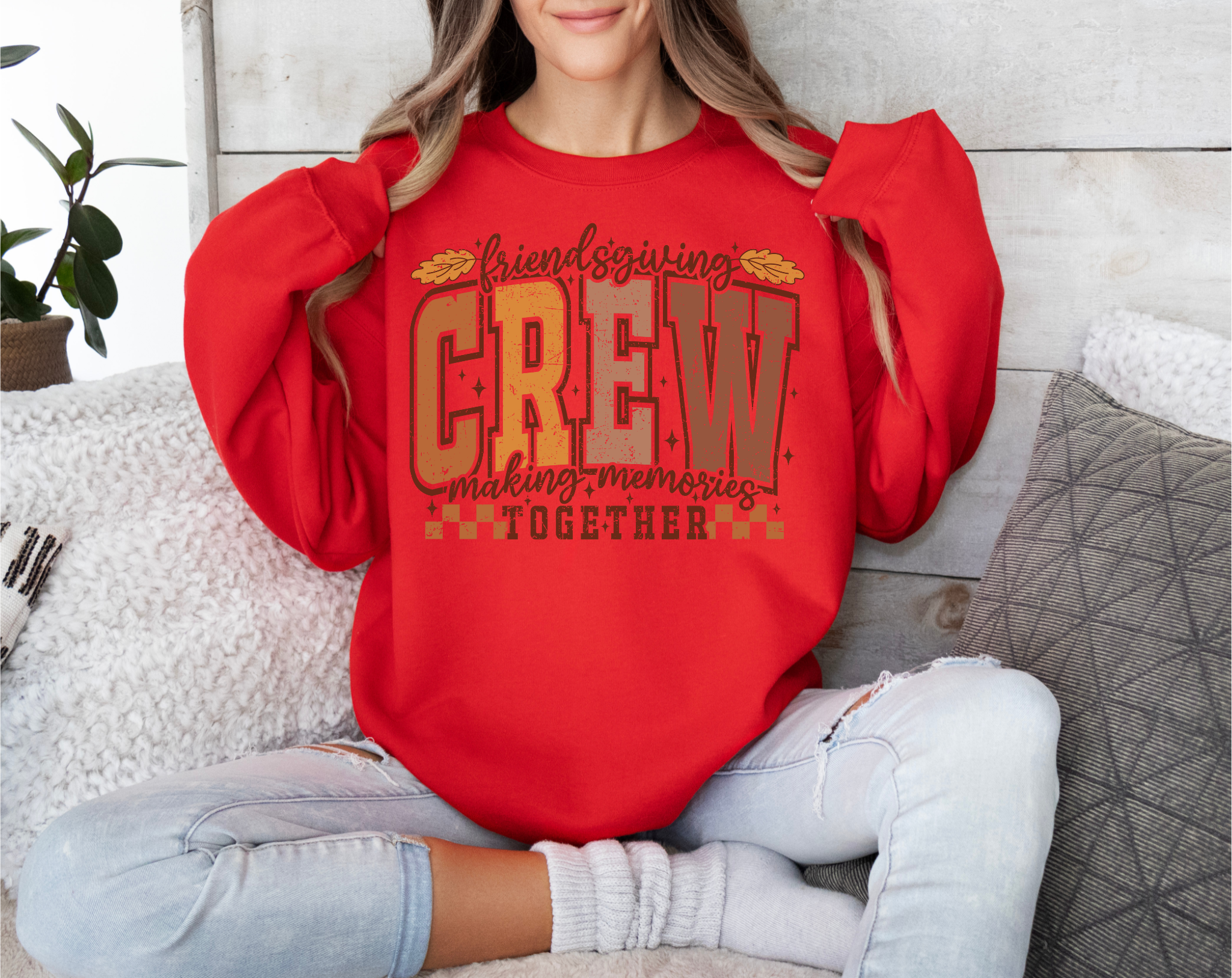 Friendsgiving Crew Sweatshirt – Matching Thanksgiving Shirts for Friends | Cozy Fall Pullover