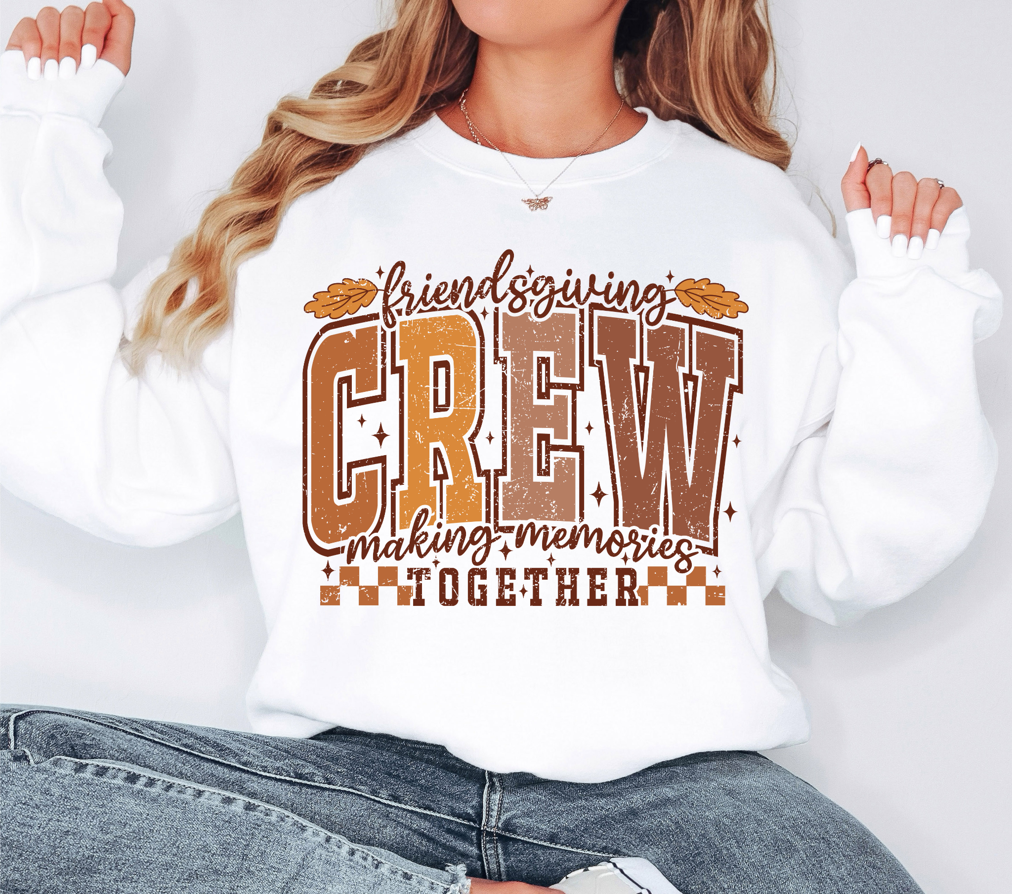 Friendsgiving Crew Sweatshirt – Matching Thanksgiving Shirts for Friends | Cozy Fall Pullover